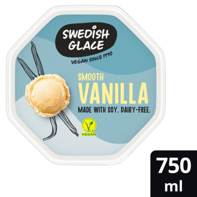 Swedish Glace vanilla vegan ice cream tub 750 ml (British brand)