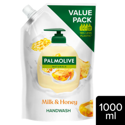 Palmolive hand wash refill milk and honey 1L, imported from the UK