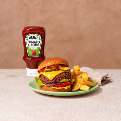 Heinz pickle flavour tomato ketchup 400ml, UK version