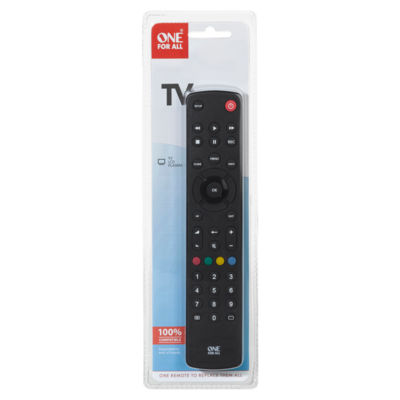 One For All Contour TV remote, imported from the UK