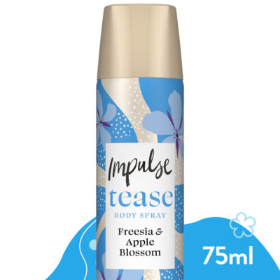 Impulse Tease Body Spray 75ml, imported from the UK