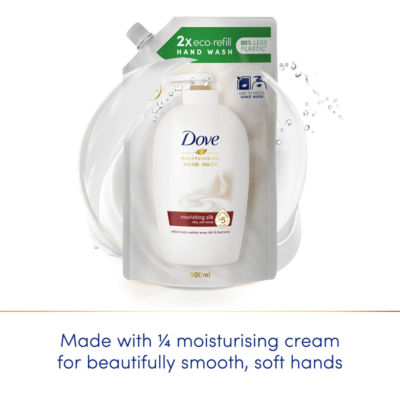 Dove Nourishing Silk hand wash refill 500 ml - British product