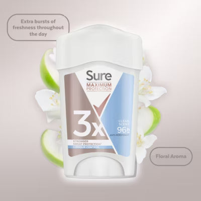 Sure Maximum Protection Antiperspirant Cream Stick 45ml (British brand)