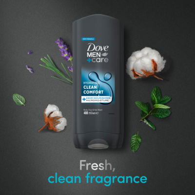 Dove Men+Care 3-in-1 body wash 400 ml - British product