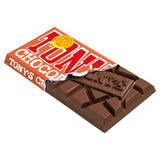 Tony's Chocolonely caramel sea salt milk chocolate bar 180g (British brand)