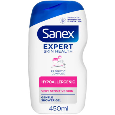 Sanex Hypoallergenic Shower Gel 450ml (British brand)