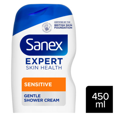 Sanex sensitive shower gel 450ml (British brand)