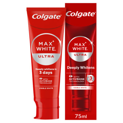 Colgate Max White Ultra Visible White toothpaste 75ml - British product