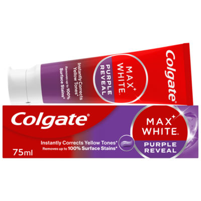 Colgate Max White Purple Reveal whitening toothpaste 75ml - British product