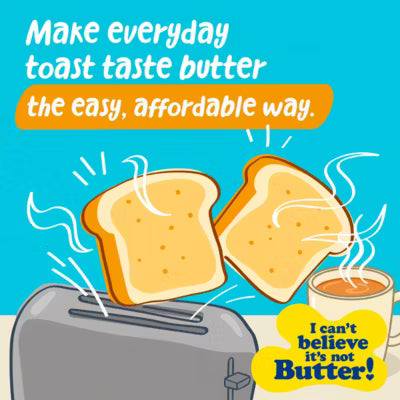 I Can't Believe It's Not Butter Vegan Light Spread 500g, UK version