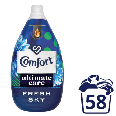 Comfort fabric conditioner Fresh Sky 58 washes 870ml - British product