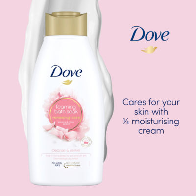 Dove peony and rose foaming bath soak 450 ml - British product