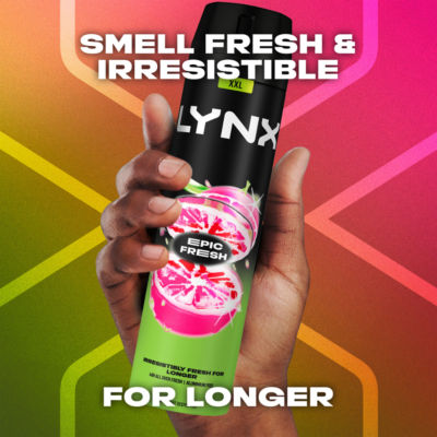 Lynx Epic Fresh aerosol body spray 250ml, UK version