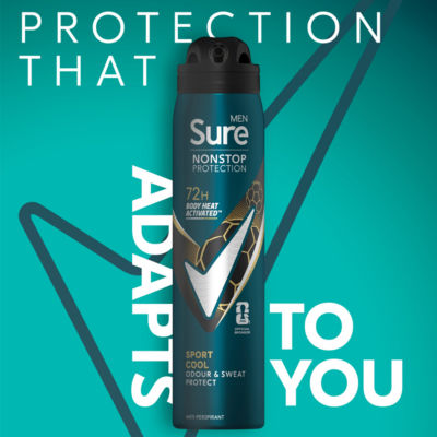 Sure Anti-Perspirant Spray Sport Cool 250ml (British brand)