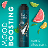 Sure Anti-Perspirant Spray Sport Cool 250ml (British brand)