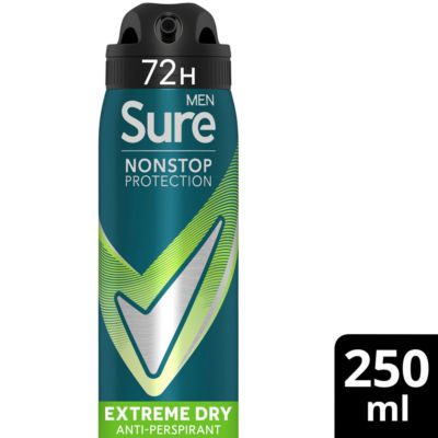 Sure anti-perspirant spray Extreme Dry 250ml (British brand)