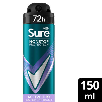 Sure Active Dry anti-perspirant spray 150 ml (British brand)