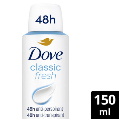 Dove Classic Fresh Anti-Perspirant Aerosol 150ml - British product