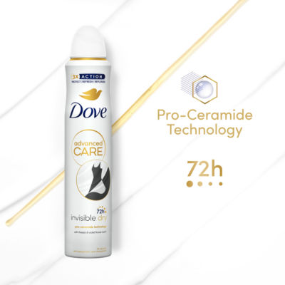 Dove Anti-Perspirant Spray Invisible Dry 200ml - British product