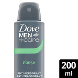 Dove Men+Care Fresh Anti-Perspirant Aerosol 200ml - British product