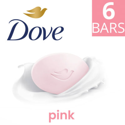 Dove Pink Beauty Bar 6x 90g - British product