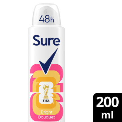 Sure Bright Bouquet anti-perspirant aerosol 200ml (British brand)