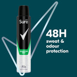 Sure Men Quantum Dry antiperspirant deodorant spray 200ml (British brand)