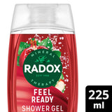 Radox Feel Ready Shower Gel 225ml fruity scent, imported from the UK