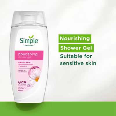 Simple Nourishing Shower Gel 225 ml (British brand)