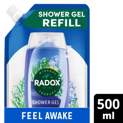 Radox Feel Awake shower gel 500ml, imported from the UK