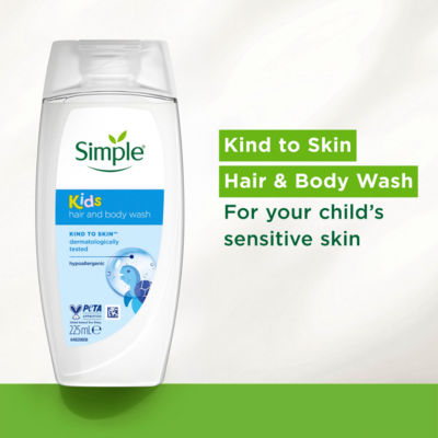 Simple Kids Shampoo & Body Wash 225 ml (British brand)