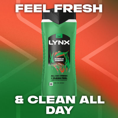 Lynx Jungle Fresh body wash 500 ml, UK version