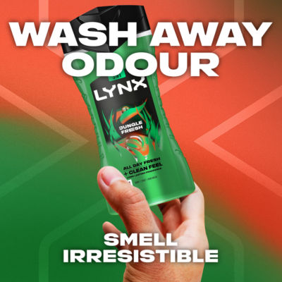 Lynx Jungle Fresh 3-in-1 Body Wash 225ml, UK version