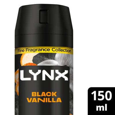 Lynx Black Vanilla premium deodorant body spray 150 ml, UK version
