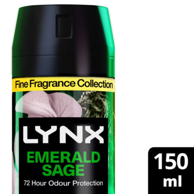 Lynx men's deodorant body spray Emerald Sage 150ml, UK version