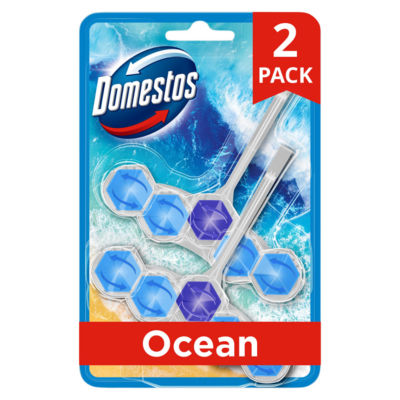 Domestos Ocean Rim Blocks 2 x 50 g - British product