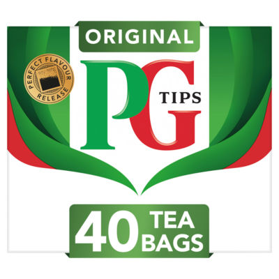 PG Tips original tea bags 116g, imported from the UK