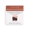 Revolution Brow Sculpt Kit Medium Mini, imported from the UK