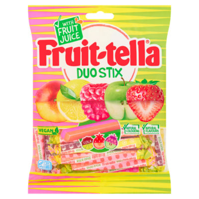 Fruittella Duo Stix Assorted Flavours Chewy Sweets 160g
