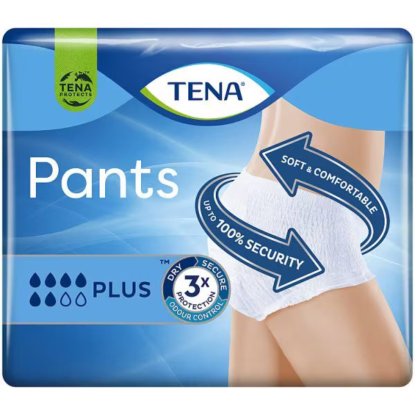 TENA Pants Plus Large x 8 (British brand)