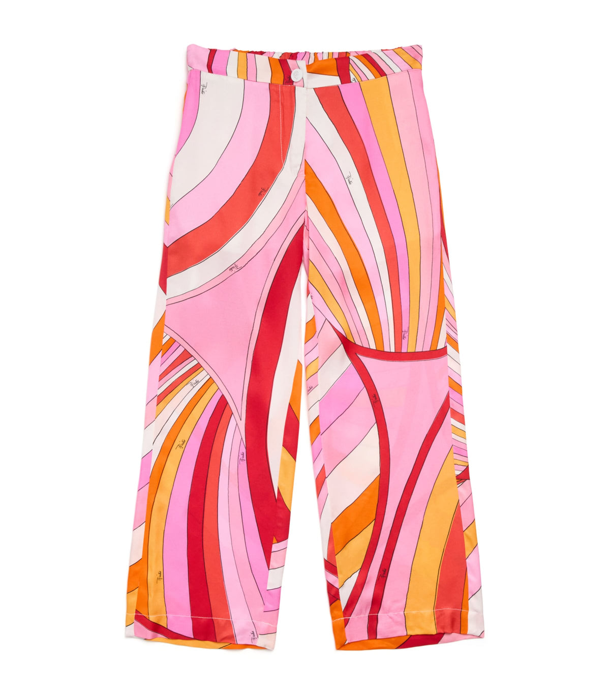 PUCCI Junior Retro Swirl Straight Trousers for children 4-13 years, imported from the UK