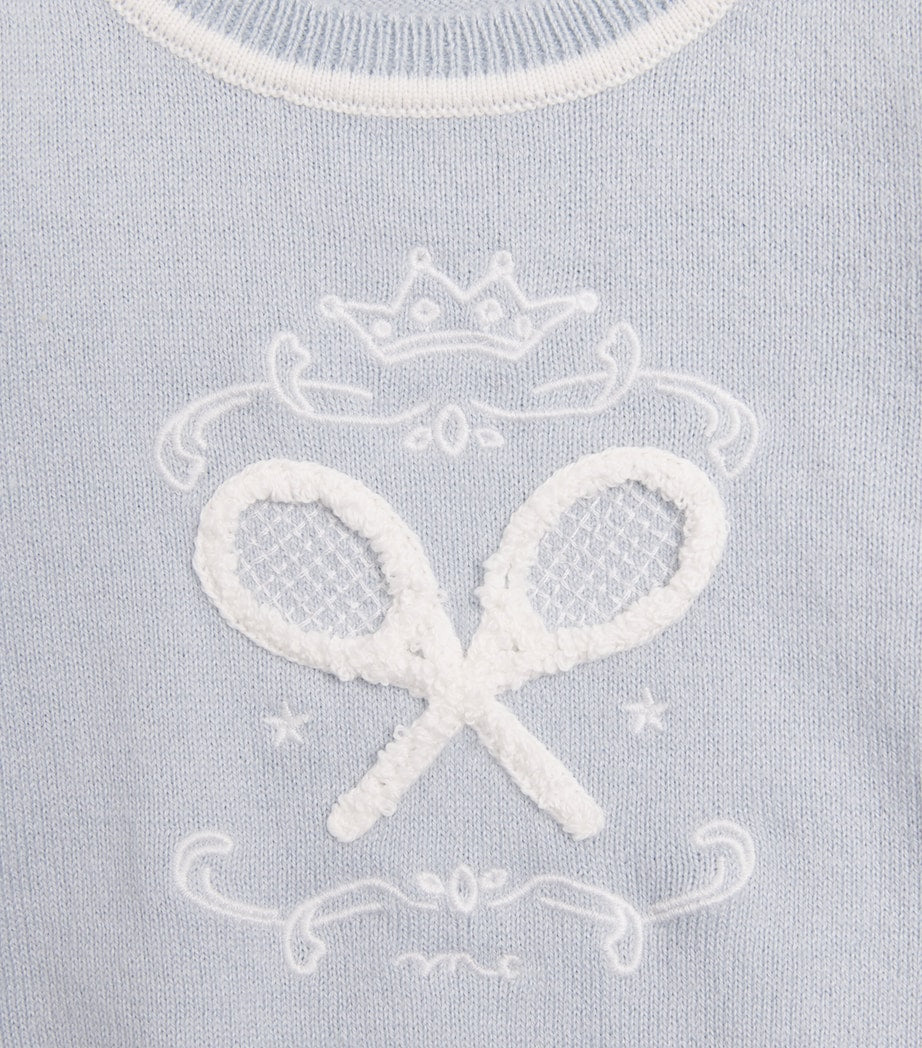 Marie-Chantal Camille Tennis Sweater infant 3-24 months, imported from the UK