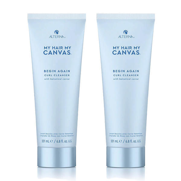 Alterna Begin Again Curl Cleanser Duo bottle for hair - British product