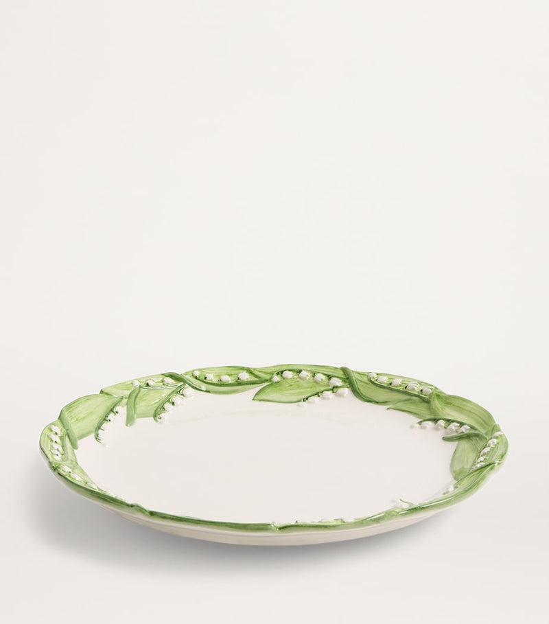 Les Ottomans dinner plate Lilly of the Valley 27cm, UK version