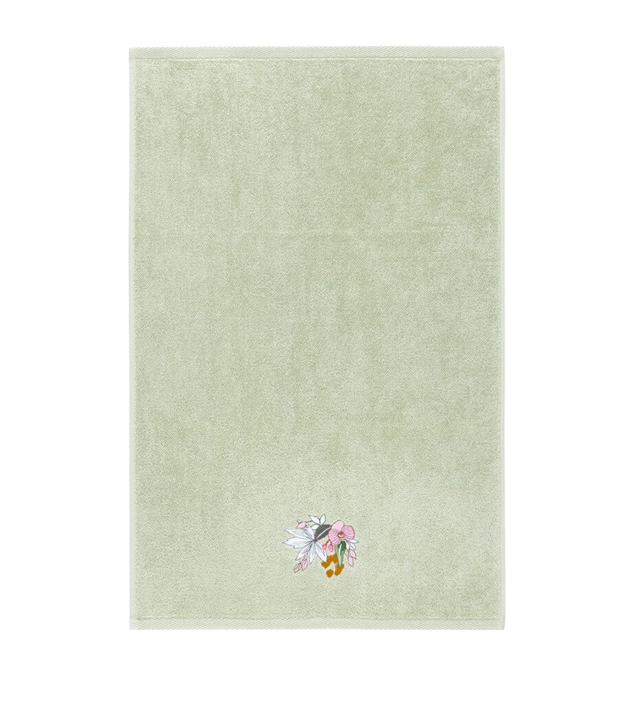 Yves Delorme Embroidered Orchidee Guest Towel (45cm x 70cm)