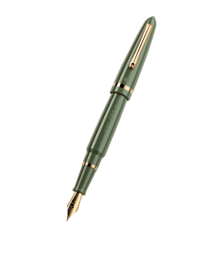 Steel Nib Pen with Brass and Resin Body, 14.5cm Tall