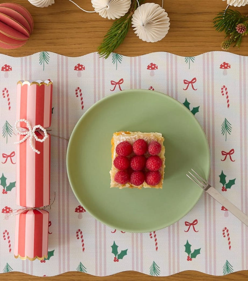 Chilewich Festive Icon Stripes placemat 34cm x 47cm - British product