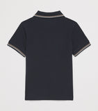 Emporio Armani kids stretch-cotton logo polo shirt with two-tone collar (4-16 years) - British product