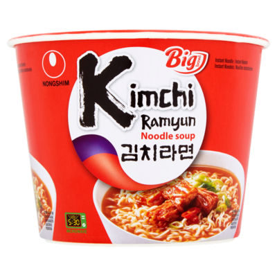 Nongshim Kimchi Ramyun instant noodle soup 112g, imported from the UK