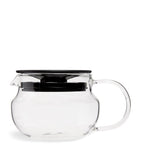 Medium-Sized Glass Tea Pot with Silver Lid 450ml